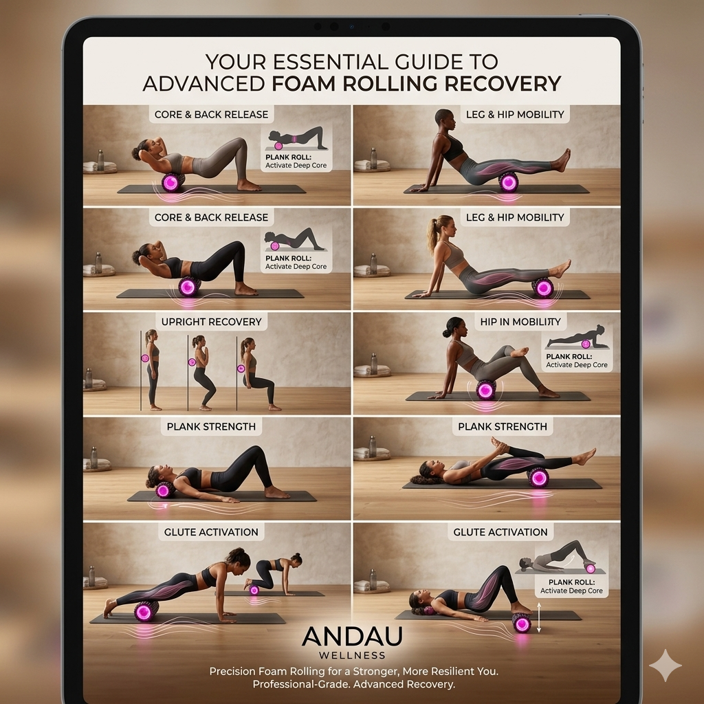 ZenAuraX Recovery Foam Roller — Full Body Muscle Relief