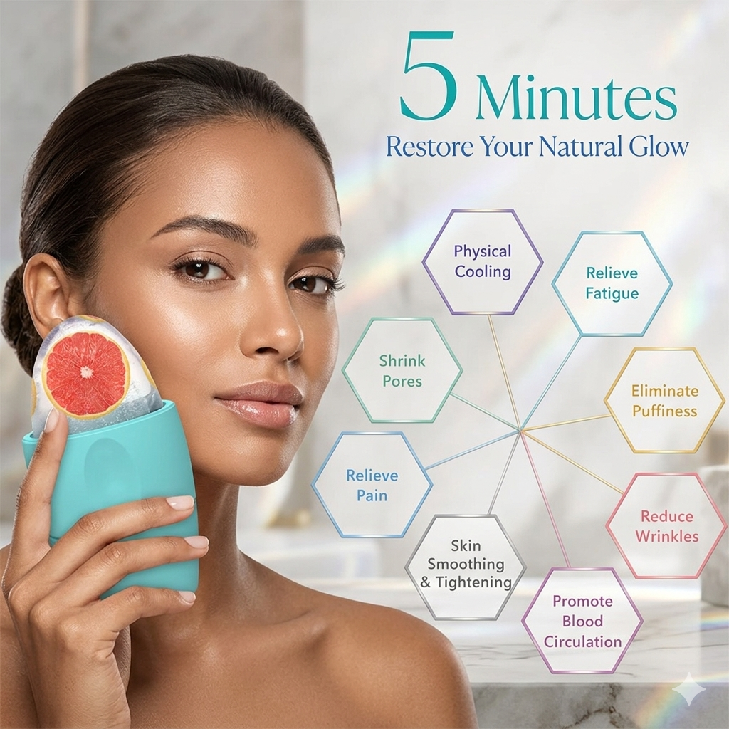 ZenAuraX Ice Face Roller — Cryo Facial Massager