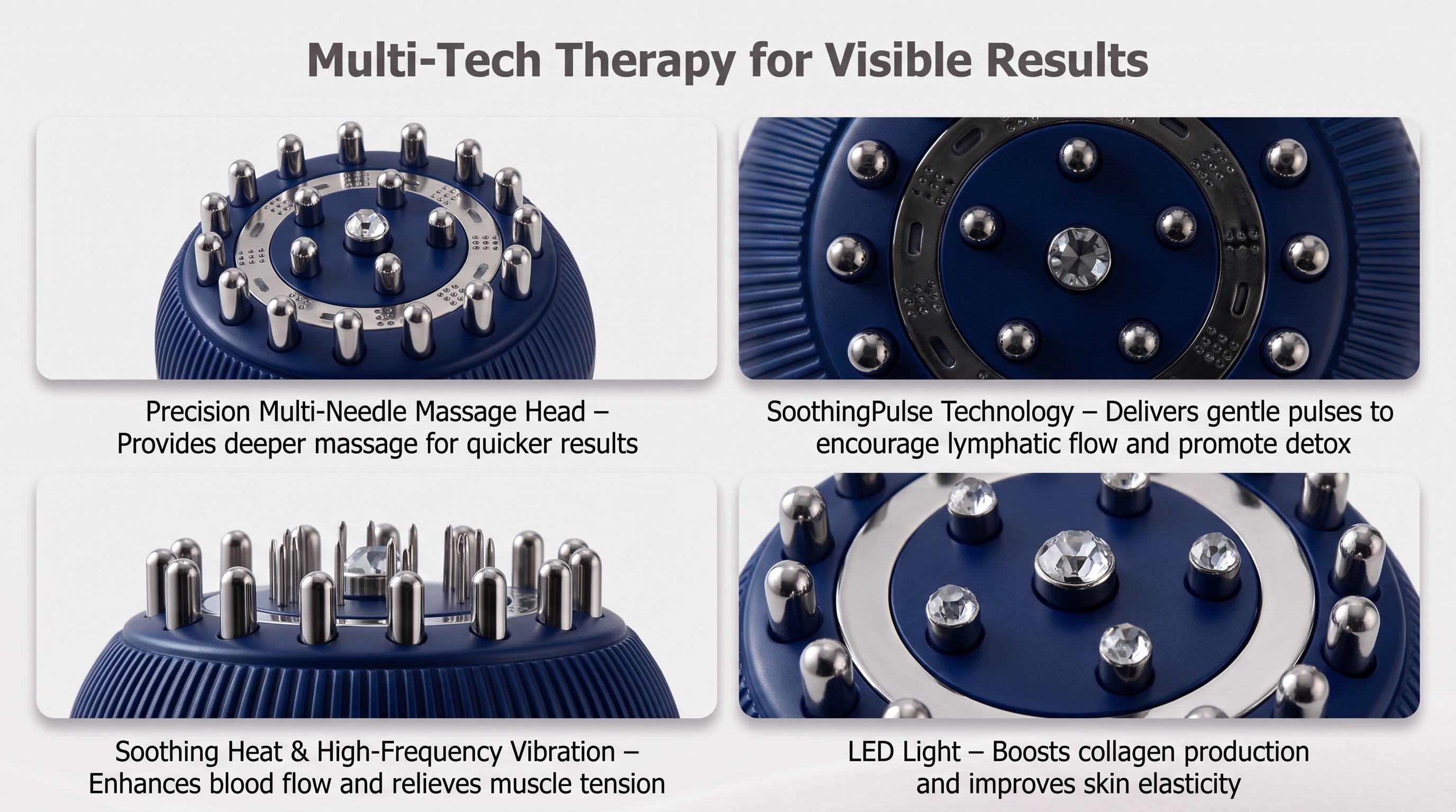 ZenAuraX CelluliSculpt — 4-in-1 Lymphatic Drainage & Anti-Cellulite Massager