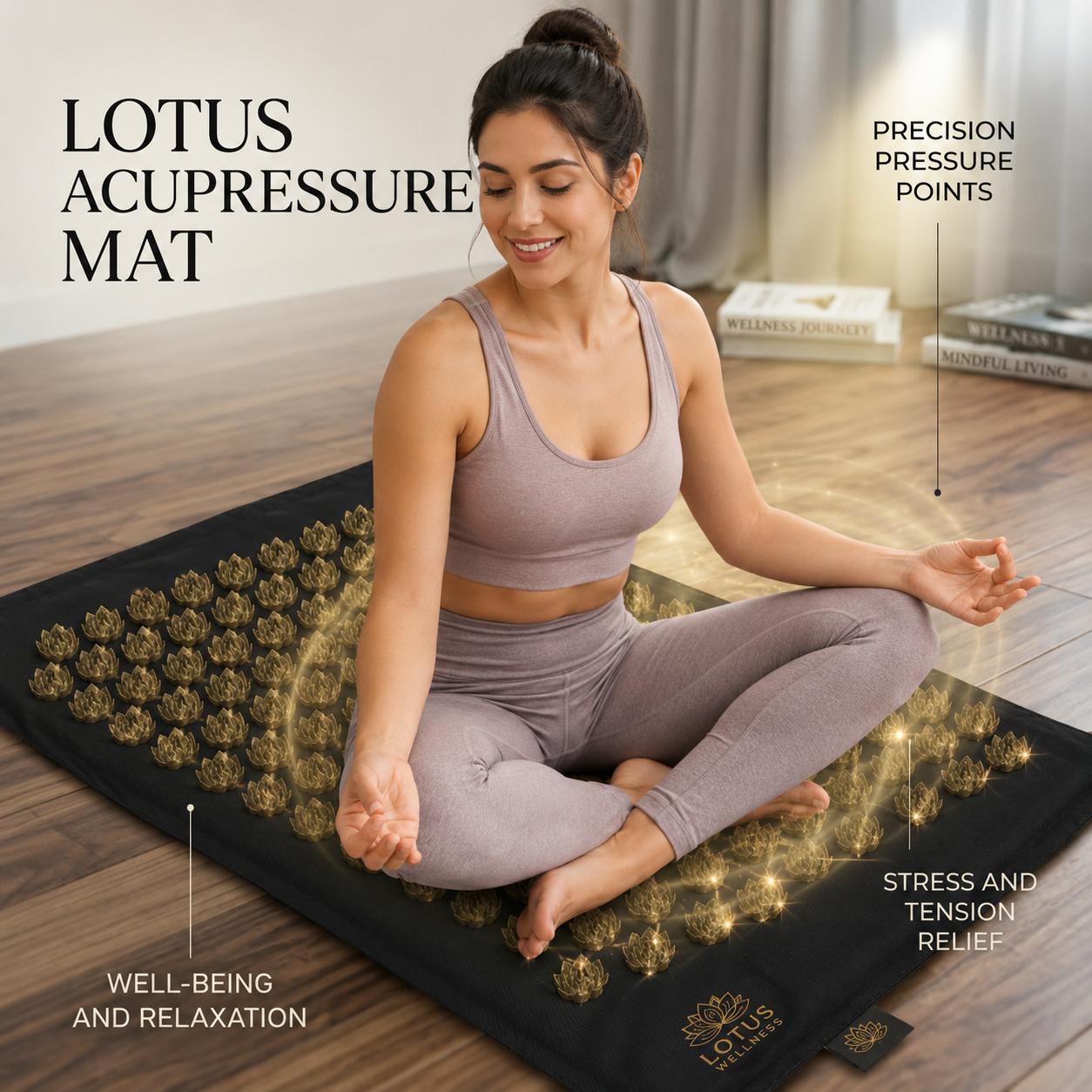 ZenAuraX Zen Mat — Acupressure & Recovery Mat with Pillow